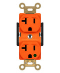 Hospital Grade Duplex Outlet Built Tough For Industrial Use 20A 125VAC 5 20R Heavy Duty Straight Blade Receptacle With Polycarbonate Body