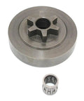 Heavy Duty Clutch Drum Spur Sprocket For Husqvarna 260T 270WES 281WES Chainsaw Parts metal construction with bearing.