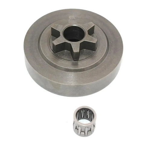 Heavy Duty Clutch Drum Spur Sprocket For Husqvarna 260T 270WES 281WES Chainsaw Parts metal construction with bearing.
