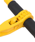 Close-up of handle on Heavy Duty Ratchet Chain Binder With Five Sixteenths Inch Chain 20 Foot Length 7100 Lbs Working Load Limit