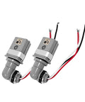 Two Pack Outdoor Dusk To Dawn Photocell Sensor Switch For 120V AC Lighting Auto On At Low Light Off At Bright 1000W Max Waterproof