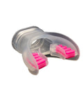 Clear Silicone Snorkel Mouthpiece Replacement For Regulators And Snorkels, Universal Fit, Soft Comfort in pink with secure seal