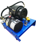 Shop Ready 12v Portable Electric Hydraulic Hose Crimping Machine With Ten Heavy Die Sets Quarter To Two Inch Range Three Hundred Ton Press for field repairs.
