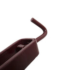 Close-up of maroon Light Duty Lever Binder With J Hook For Tie Down And Cargo Control, 375 Lbs Working Load Limit, heavy-duty steel