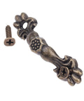 Antique Brass Mini Drawer Pulls Set Of 10 For Jewelry Boxes And Small Cabinets Arch Shape Hardware 1.69 X 0.43 Inches