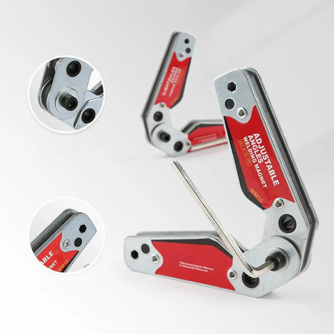 Lockdown Magnetic Welding Jig With Slip Proof Zero Play Adjustment From 20 To 200 Degrees Angle Positioner and Handy Hex Wrench in detail