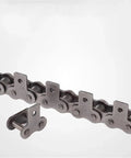 Heavy Duty Industrial Conveyor Roller Chain 1.5 Meter Length Options For 06B 08B 10A And 12A showing roller links and attachment.