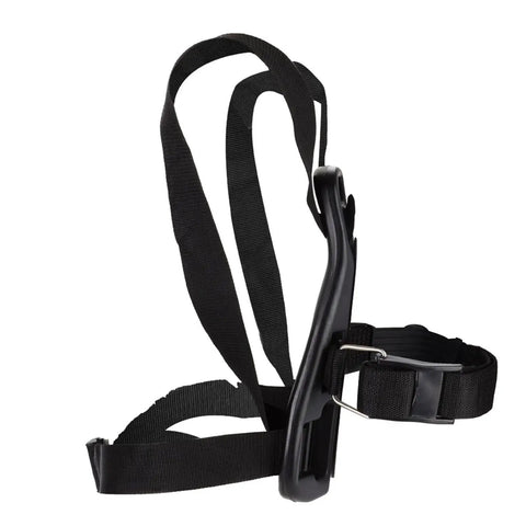 Adjustable Diving Tank Strap With Anti Skid Grip For Rock Solid Oxygen Bottle Holder, durable scuba accessory in black.