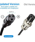 24V 1500mA Electric Scooter Charger For Razor E100 E200 E300 E500 PR200 MX350 Pocket Mod Dirt Bike Sports Mod And Dirt Quad Replacement Battery Charger With Three Prong Inline Female Connector For Fast Home Charging updated and old version comparison