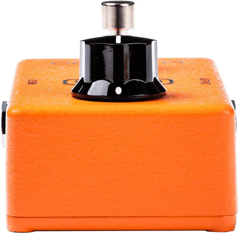 Front view of Classic Analog Phase Shifter Pedal With Warm Rich Tone, Orange Finish, 9V Battery Powered, Model M101.