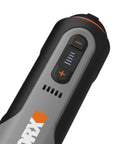Close-up of 8V Cordless Rotary Tool With Internal Battery, Lightweight And Compact, brushless motor control panel and power settings.