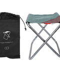 Portable Oxford Cloth Folding Stool Camping Chair With Sturdy Aluminum Frame Lightweight And Durable in dark green with carry bag