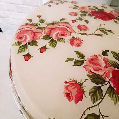 Heavy Duty Soft Close Flower Pattern Resin Toilet Seat With No Sweat Install For Bathroom Glow Up Universal Oval Shape Quick Swap Hinges durable floral design