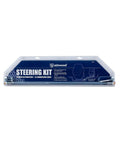 Outboard Kicker Motor Steering Kit With Steering Wheel Linkage, 24 Inch Zinc Plated Rod, Quick Disconnect Assemblies packaging