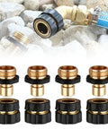 Three Quarter Inch Hose Quick Connect Fittings Kit 2026 Model Water Hose Adapter Durable Universal Quick Release Connector