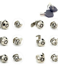 Mini Tubular Cam Lock Set For Light Boxes And Attendance Machines Zinc Alloy Lock With Two Keys And Nut Easy Install Gate Lock Hardware