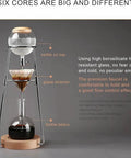 Skip The Coffee Shop Line With This Adjustable Cold Brew Drip Tower Featuring A Precision Flow Valve And Durable Heat Resistant Stainless Rack For Silky Homemade Sips, showcasing kettle, strainer, and glass vessel.