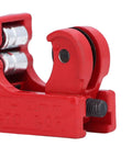 Compact Mini Tubing Cutter Tool, All Steel Alloy Build, Cuts Soft Copper, Brass, And Aluminum 3 Through 22mm, side view
