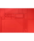 Heavy Duty Magnetic Silicone Soldering Mat Built Hard For Smartphone Fixes with various compartments and sections.