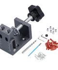 52 Pieces Oblique Pocket Hole Jig Kit With 15 Degree Adjustable Drilling Locator For Precise Woodworking Inclined Pocket Hole Jig