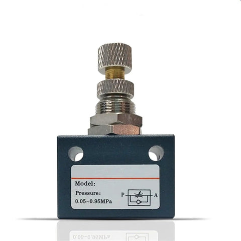 Heavy Duty One Way Pneumatic Throttle Flow Control Valve Works Like A Charm For Shop Air Lines And Garage Builds Effortless Quarter To Eighth Inch Thread Mounting Keeps Your Project Running Smooth