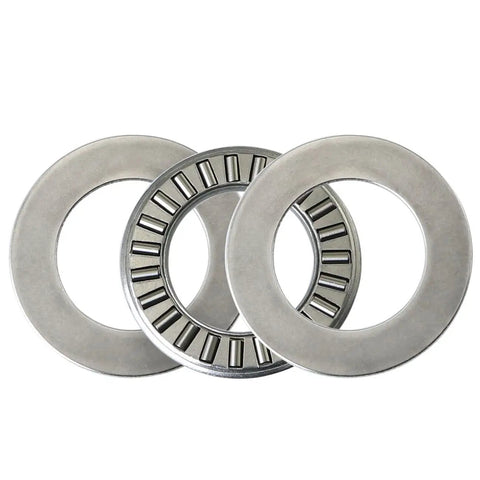 Heavy Duty Thrust Needle Roller Bearing Set With Two Washers NTA1220 2TRA, steel, for axial load, front view