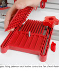 Rock Solid Variable Pressure Featherboard 2 Pack Adjustable Tension Control for Router Tables with flex control features.