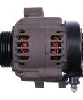 Side view of 12V Replacement Alternator For Mercury Marine Outboards 150 HP 2012 On With 64mm OD 4 Groove Pulley