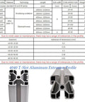Rock Solid 4040 T Slot Aluminum Extrusion Profile 78 7 Inch Silver Anodized 4 Pack showing detailed dimensions and profile.