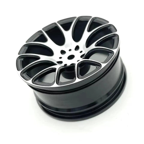Aluminum Alloy Wheel Hubs 4 Pack For 1 To 10 Scale RC Cars Black Finish Durable Upgrade Wheels For TT02 MN86K And Compatible
