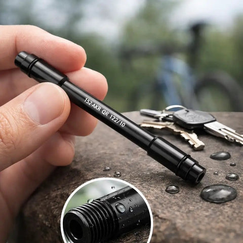 Rear Thru Axle To 9mm Quick Release Hub Skewer Adapter For 12mm Rear Hubs Converts 12mm To 9mm QR On Mountain And Road Bikes Easy Install