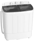 No Sweat Portable Twin Tub Washer And Spinner Combo With Semi Automatic Compact Laundry Design and Fast Spin Dry Settings.