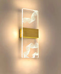 Modern Acrylic Led Wall Sconce With Up And Down Ambient Glow Includes A Smart Remote For Swift Dimming And Cool White Switches, sleek design.