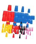 Premium Silicone Rubber Tapered Plug Assortment Kit Featuring 110 Pieces In Sizes From 1/16 Inch To 5/8 Inch For Heavy Duty Sealing High Heat And Wear Resistant Durable Stuffing Gaskets Perfect For Plumbing And Home Projects. assorted tapered silicone plugs in multiple colors