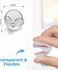 Rock Solid Table Corner Protectors And Clear Edge Guards For Baby Proofing Furniture Safety With Heavy Duty Tape, 1.37 in, clear flexible polymer.