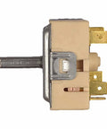 Side view of Rotary Range Surface Element Control Switch Replacement White EBF62174902 Fits Electric Ovens and Stoves showing connectors.