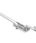 Dual Arm Left Hand Casement Window Operator With Stud Bracket Replacement Part For Easy Window Repair And Smooth Almost Effortless Crank Action EntryGard Style Perfect For Fixing Broken Windows In Single Pack