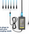 Universal 42V 36V Charger For 36V Li Ion Battery Packs With Seven Plug Cord Replacement Plug And Play Power Adapter