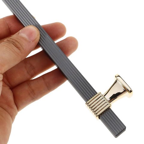 Close-up of Two Tone Wardrobe Handle And Cabinet Pull Upgrade For Closet Doors And Kitchen Cabinets Metal Drawer Pull in gold and grey