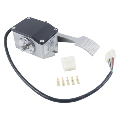 Heavy Duty Throttle Accelerator Foot Pedal Straight Swap For Curtis Electric Forklift Golf Cart Efp 005 Efp713 0502 Oem Grade Zero 5k Dc Motor Controller Replacement with metal housing and wiring connections.