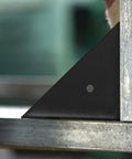 Heavy Duty Triangle Corner Brackets 10 Pack for Furniture and Cabinets with Pre Drilled Holes Right Angle Shelf Supports in Dark Steel Cold Rolled Finish