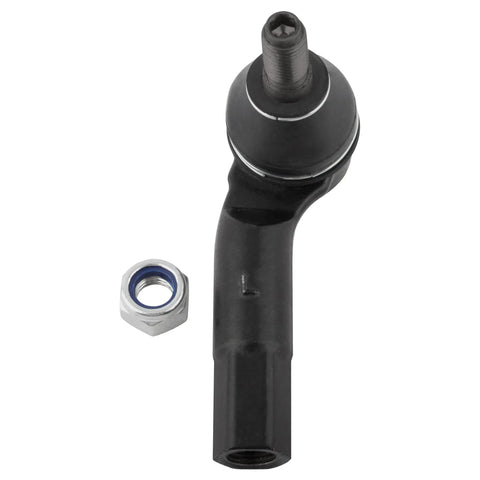2-Pc Front Outer Tie Rod End Link Set For VW Beetle 1998-2010, Golf 1999-2005, 2006, Golf City 2007-2010, Jetta 1999-2004, 2005-2006, Jetta City 2007-2009, Replacement Steering Linkage, Heavy Duty Steel, Smooth Handling, black steel tie rod end with nut