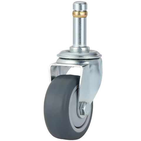 Smooth Rollin Rock Solid Heavy Duty Caster Wheels Set Of 4 With 7 16 Inch Stem Swivel TPR Replacement Wheel for utility cart