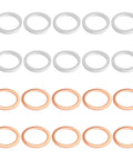 20 Pack M18 Oil Drain Plug Gasket Set Copper And Aluminum Crush Washers displayed on white background