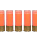 12 Gauge Snap Caps Five Pack Inert Training Rounds For Dry Fire Reloading And Malfunction Drills With Real Brass Casing And Bright Orange