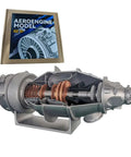 Turboprop Aircraft Engine Model Kit For 3D Printing And DIY Projects, PT6A Functional Engine Model, Educational Science Kit Pack Of 100 Pieces For Hands-On Learning And Model Making, cutaway resin model in box