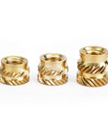 50 Pack Brass Heat Set Inserts M3 For Laptop Repairs And 3D Printing Projects with knurled thread design