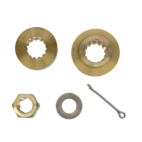 Yamaha Outboard Propeller Hub Kit With Nut Cotter Pin Thrust Washer And Spacers For 40HP 50HP 55HP F40 F50 Engines Includes 66T-45987-01 And 663-45987-02 All Hardware Included For Quick Plug And Play Install