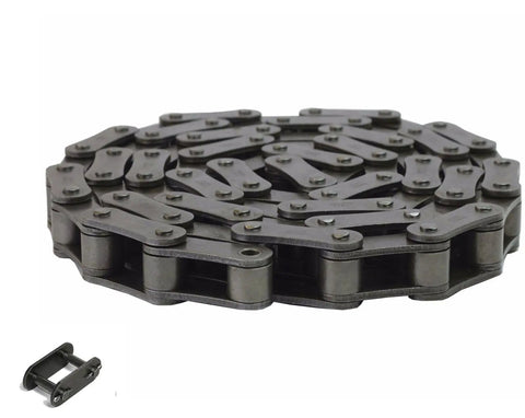 Tough As Nails Agricultural Conveyor Roller Chain 10 Feet Long With Connecting Link Ansi Ca557 Heavy Duty Steel Drive Chain For Tractors And Industrial Machinery