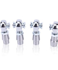Rock Solid 3/4 16 Heim Joint Rod End Kit For Steering And Suspension, heavy duty steel spherical bearings viewed from the side.
